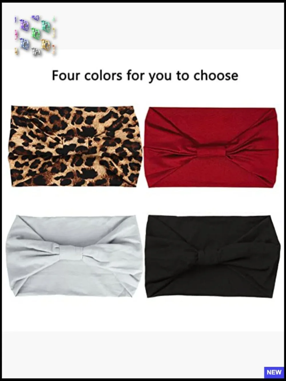 Wide Elastic Headband Set Bohemian Style Non-Slip For Yoga Sports Hair